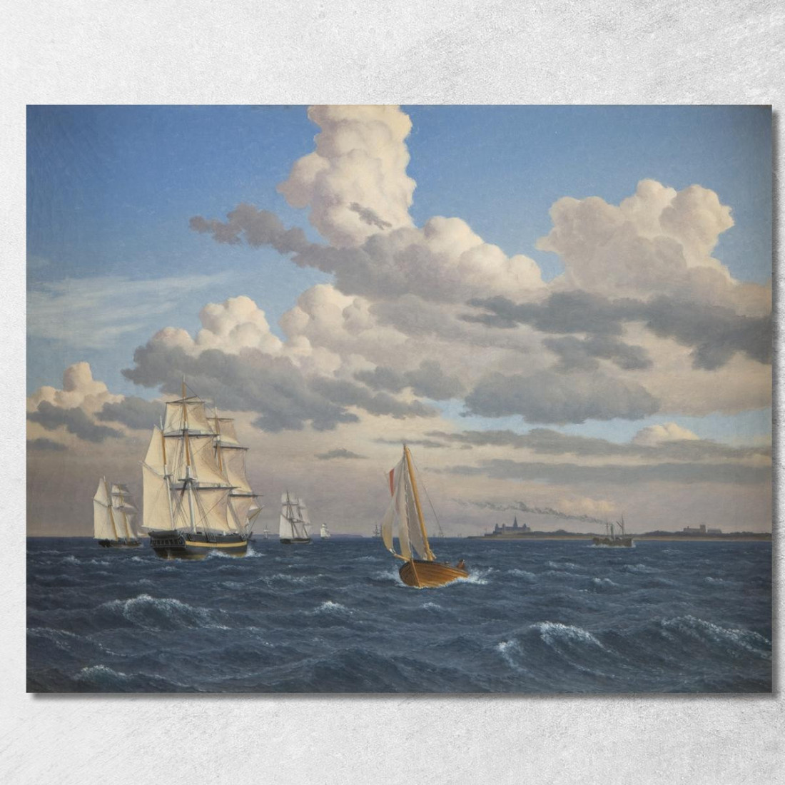 Navi Nello Stretto A Nord Del Castello Di Kronborg Elsinore Christoffer Wilhelm Eckersberg cwe61 quadro stampato su tela Navi Nello Stretto A Nord Del Castello Di Kronborg Elsinore Christoffer Wilhelm Eckersberg cwe61 quadro stampato su tela
