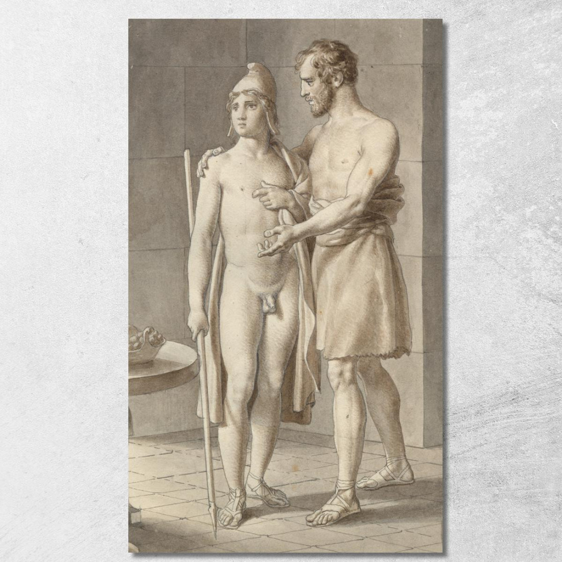 Telemaco Incontra Ulisse Travestito Da Mendicante Christoffer Wilhelm Eckersberg cwe68 quadro stampato su tela Telemaco Incontra Ulisse Travestito Da Mendicante Christoffer Wilhelm Eckersberg cwe68 quadro stampato su tela