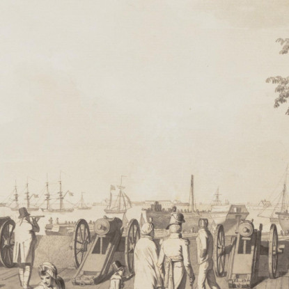 Il Porto Di Copenaghen Christoffer Wilhelm Eckersberg cwe76 quadro stampato su tela