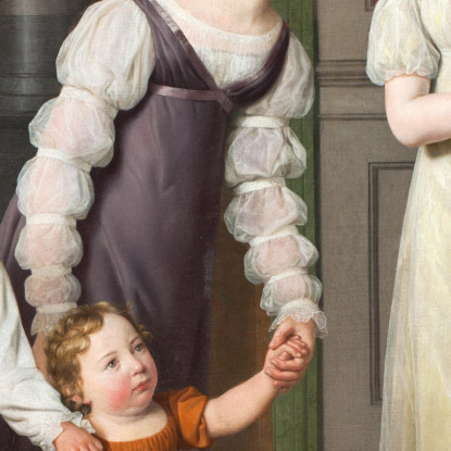 La Famiglia Nathanson Christoffer Wilhelm Eckersberg cwe79 quadro stampato su tela