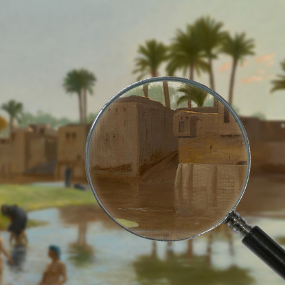 Fellah Donne Nella Vasca Da Bagno Jean-Léon Gérôme jlg53 quadro stampato su tela