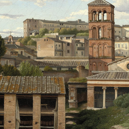 Veduta Della Cloaca Massima Roma Christoffer Wilhelm Eckersberg cwe95 quadro stampato su tela