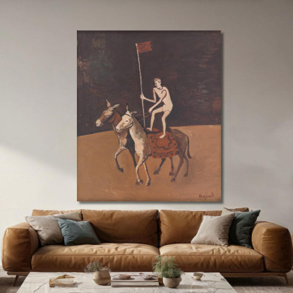 Artista Circense Sui Cavalli Cyprián Majerník cmj13 quadro stampato su tela