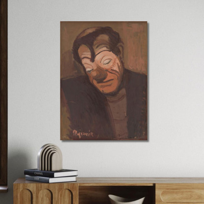Clown Cyprián Majerník cmj16 quadro stampato su tela
