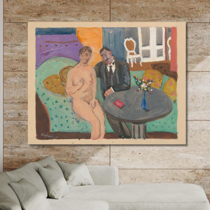Su Un Divano Cyprián Majerník cmj48 quadro stampato su tela