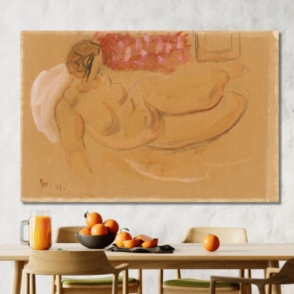 Nudo Femminile Disteso Cyprián Majerník cmj53 quadro stampato su tela