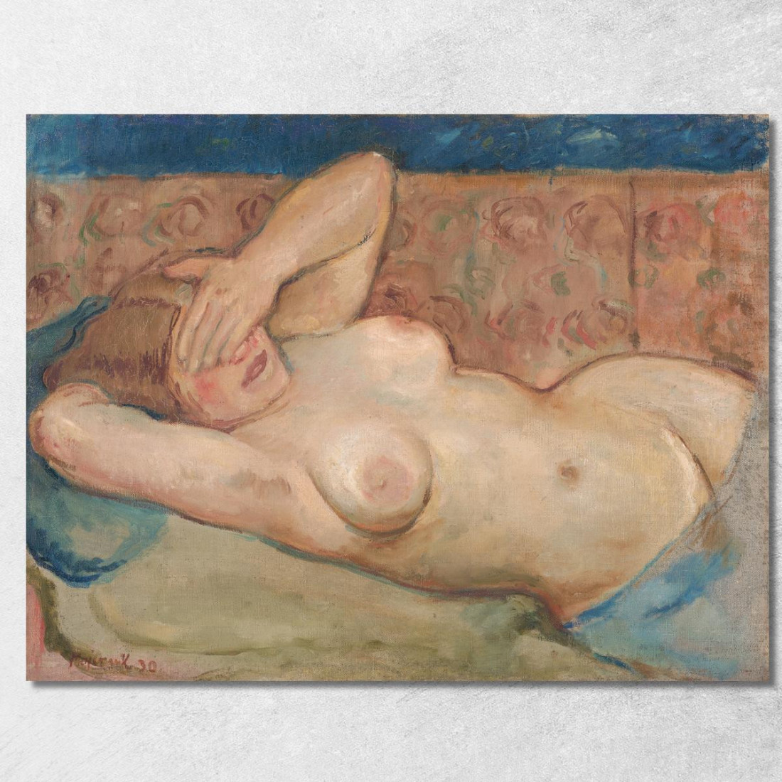 Nudo Disteso Timido Cyprián Majerník cmj54 quadro stampato su tela Nudo Disteso Timido Cyprián Majerník cmj54 quadro stampato su tela
