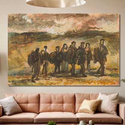 Rifugiati 6 Cyprián Majerník cmj62 quadro stampato su tela