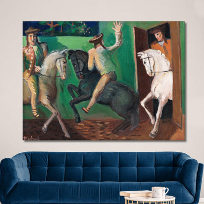 Cavalieri A Cavallo Cyprián Majerník cmj67 quadro stampato su tela
