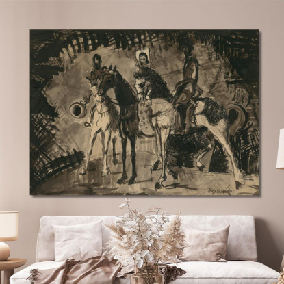 Cavalieri 2 Cyprián Majerník cmj68 quadro stampato su tela