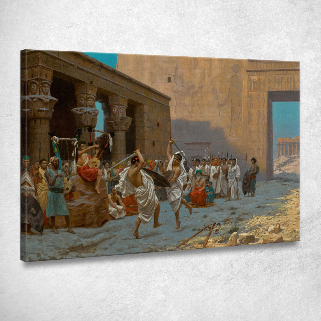 La Danza Di Pirro Jean-Léon Gérôme jlg66 quadro stampato su tela La Danza Di Pirro Jean-Léon Gérôme jlg66 quadro stampato su tela