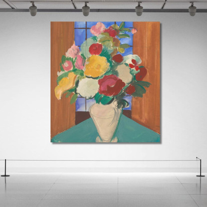 Studio Per Il Dipinto Motivo Spagnolo - Natura Morta Floreale Sul Retro Cyprián Majerník cmj78 quadro stampato su tela