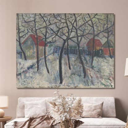 Alberi In Un Giardino Cyprián Majerník cmj84 quadro stampato su tela