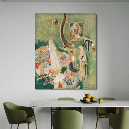 Due Madonne Cyprián Majerník cmj86 quadro stampato su tela