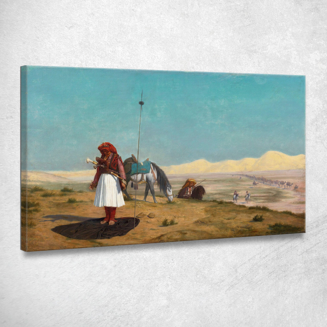 Preghiera Nel Deserto Jean-Léon Gérôme jlg68 quadro stampato su tela Preghiera Nel Deserto Jean-Léon Gérôme jlg68 quadro stampato su tela