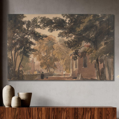 Una Strada A Harborne David Cox dcx1 quadro stampato su tela