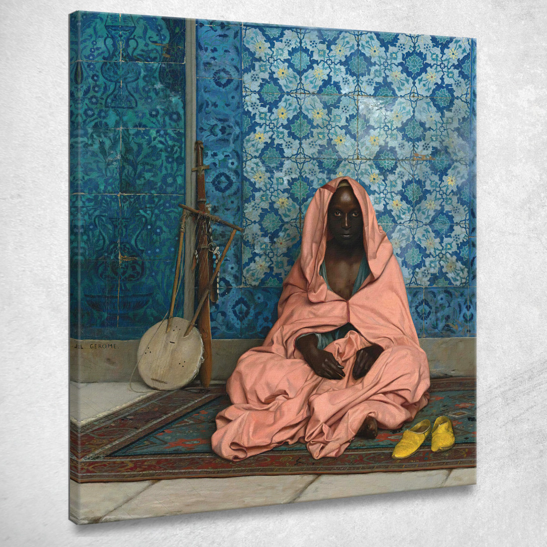 Il Bardo Oscuro Jean-Léon Gérôme jlg72 quadro stampato su tela Il Bardo Oscuro Jean-Léon Gérôme jlg72 quadro stampato su tela