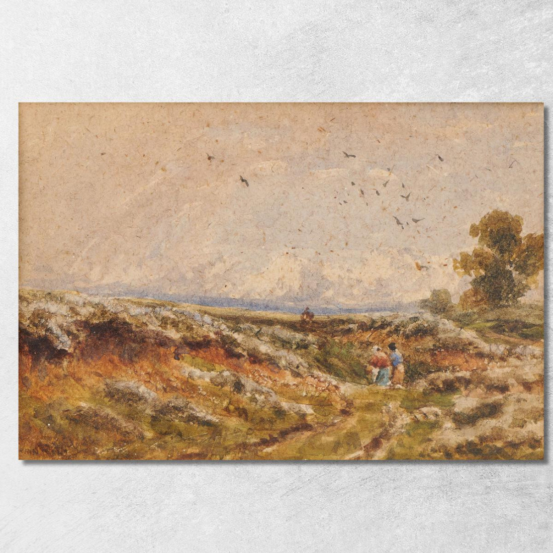 Scena Di Brughiera David Cox dcx24 quadro stampato su tela Scena Di Brughiera David Cox dcx24 quadro stampato su tela