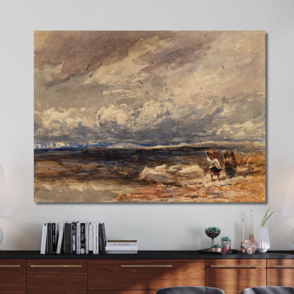 Su Carrington Moss David Cox dcx33 quadro stampato su tela