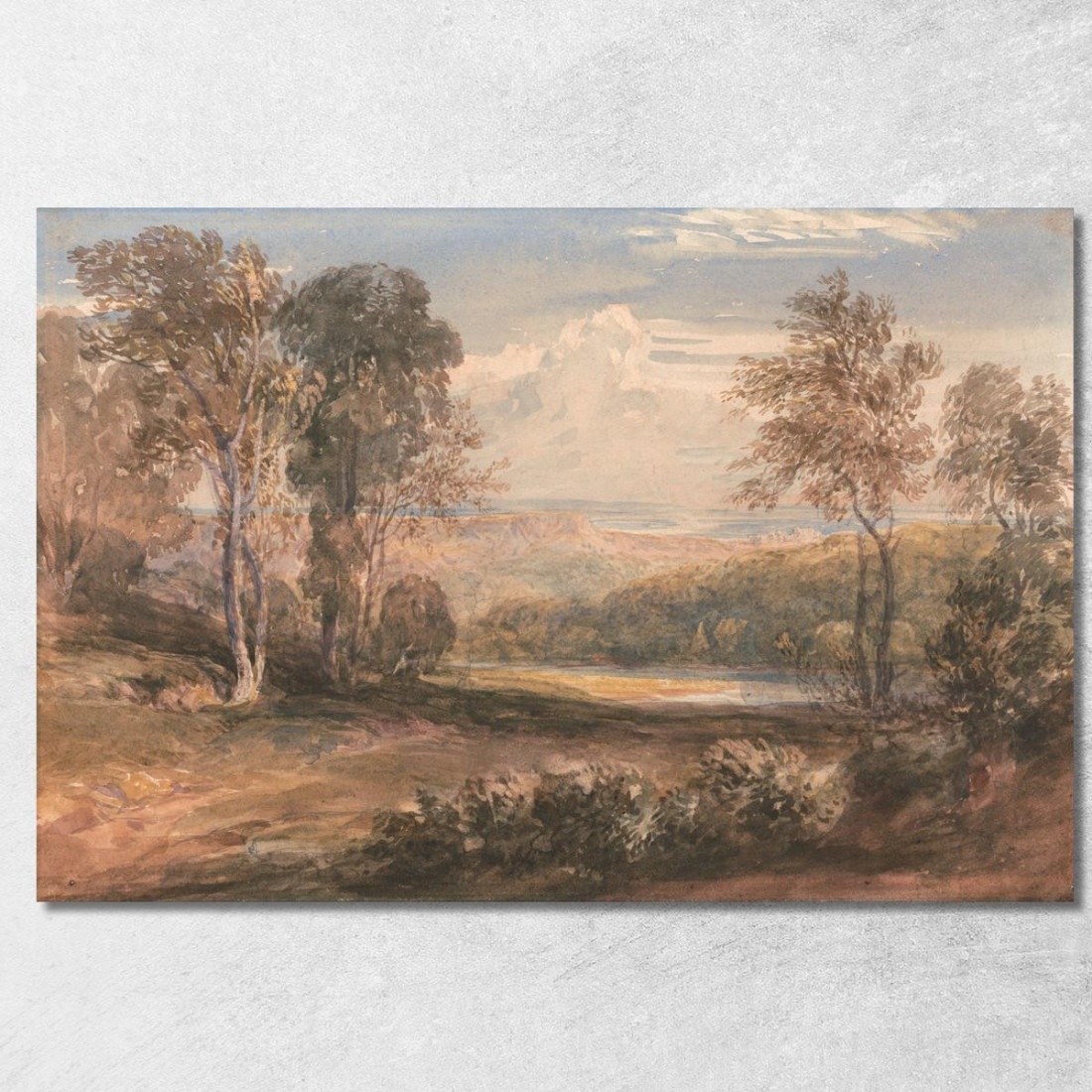Sul Wye David Cox dcx37 quadro stampato su tela Sul Wye David Cox dcx37 quadro stampato su tela
