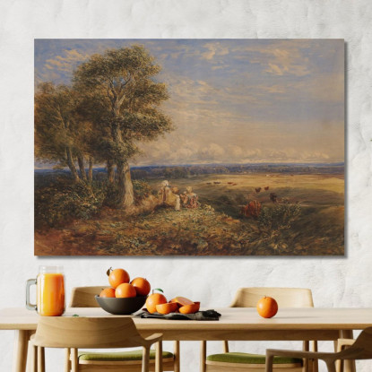 L'Allodola David Cox dcx49 quadro stampato su tela