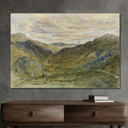 Veduta In Galles David Cox dcx55 quadro stampato su tela