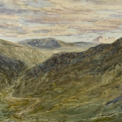 Veduta In Galles David Cox dcx55 quadro stampato su tela