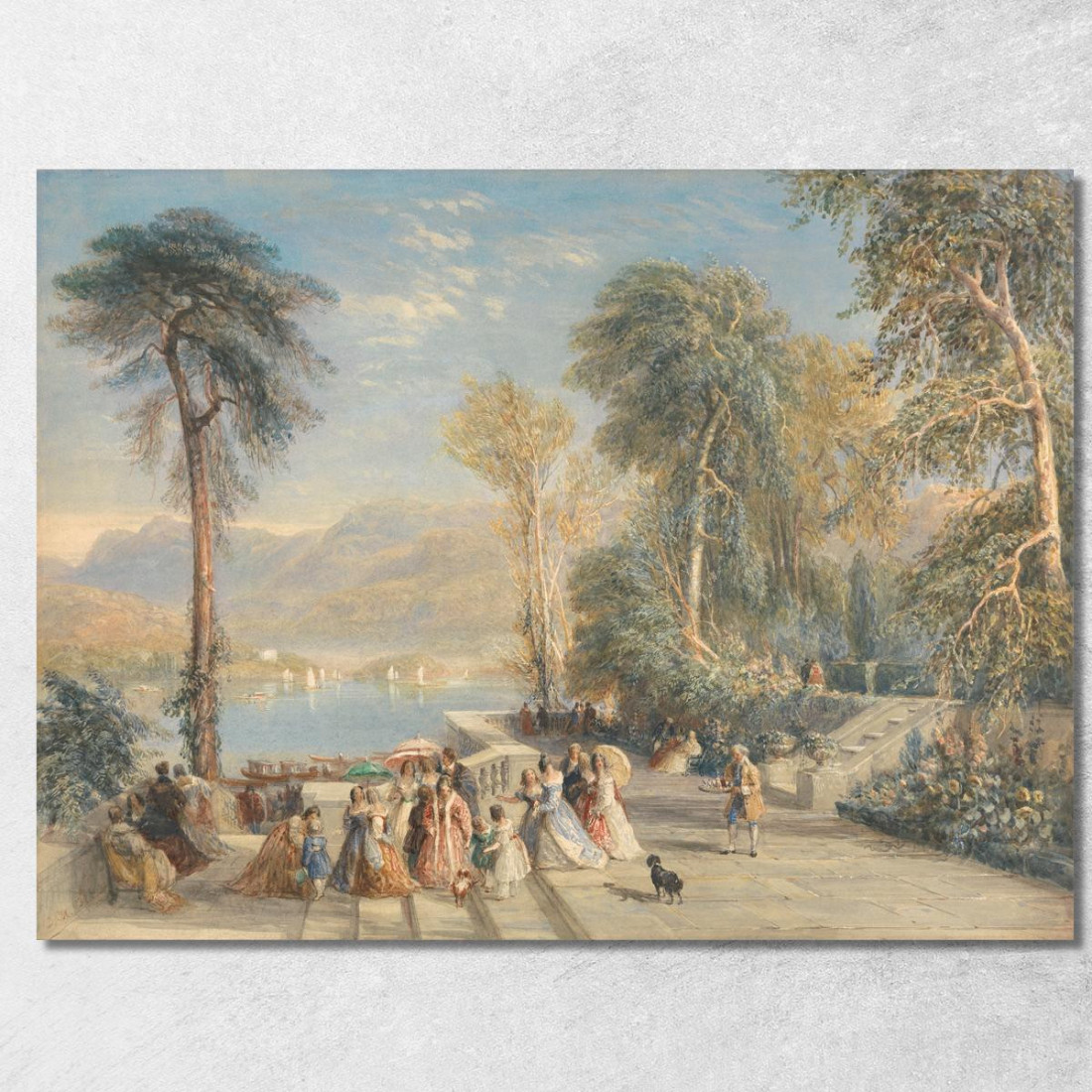 Windermere Durante La Regata David Cox dcx58 quadro stampato su tela Windermere Durante La Regata David Cox dcx58 quadro stampato su tela