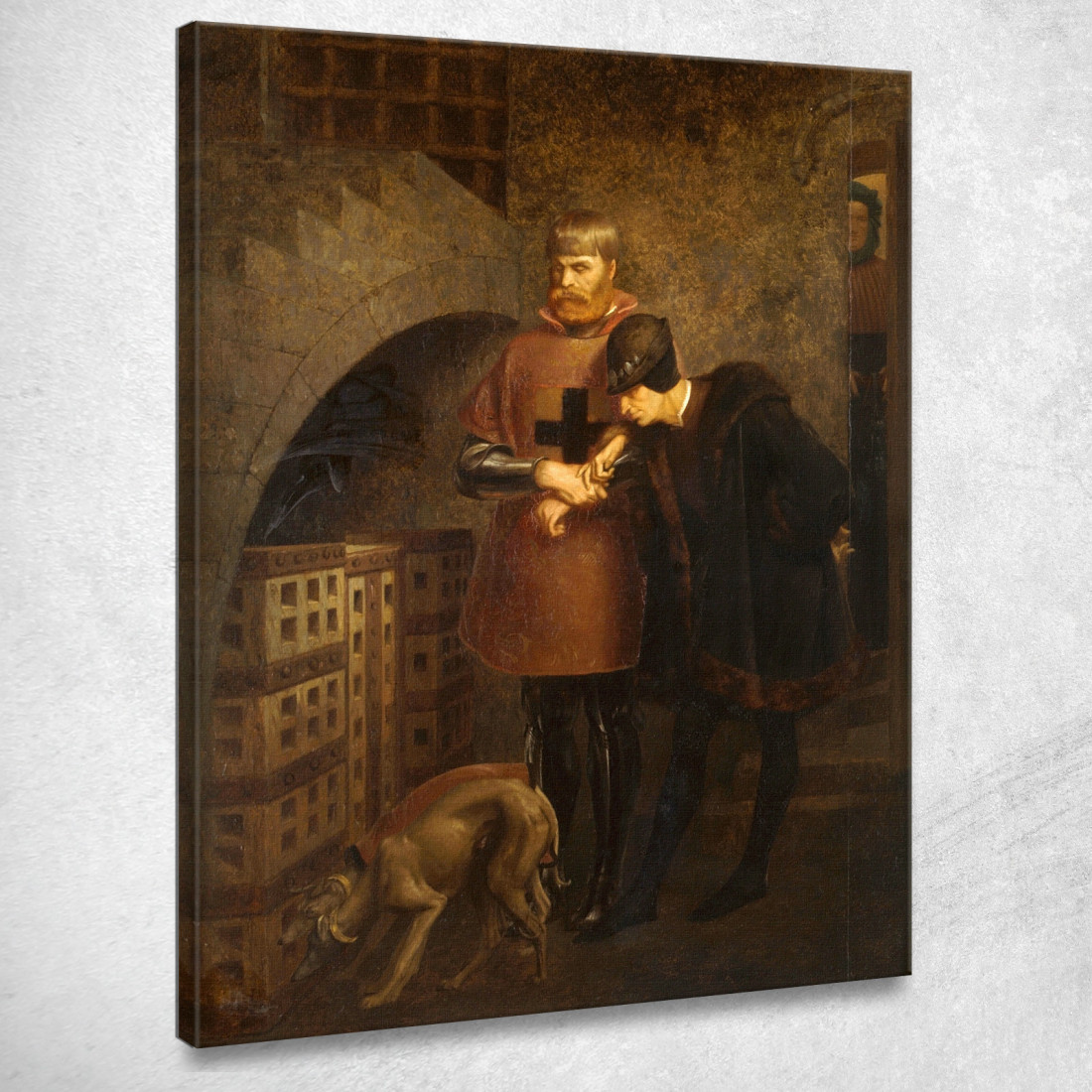 Luigi Xi Di Francia In Visita Al Cardinale Balue Nella Sua Gabbia Di Ferro Jean-Léon Gérôme jlg81 quadro stampato su tela Luigi Xi Di Francia In Visita Al Cardinale Balue Nella Sua Gabbia Di Ferro Jean-Léon Gérôme jlg81 quadro stampato su tela