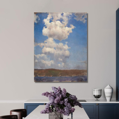 Estudio De Nubes Eero Järnefelt ejr3 cuadro en lienzo