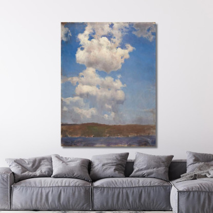 Estudio De Nubes Eero Järnefelt ejr3 cuadro en lienzo