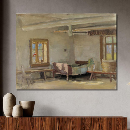 Interior Eero Järnefelt ejr14 cuadro en lienzo