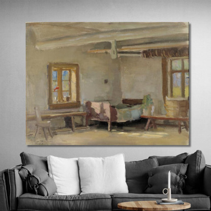 Interior Eero Järnefelt ejr14 cuadro en lienzo