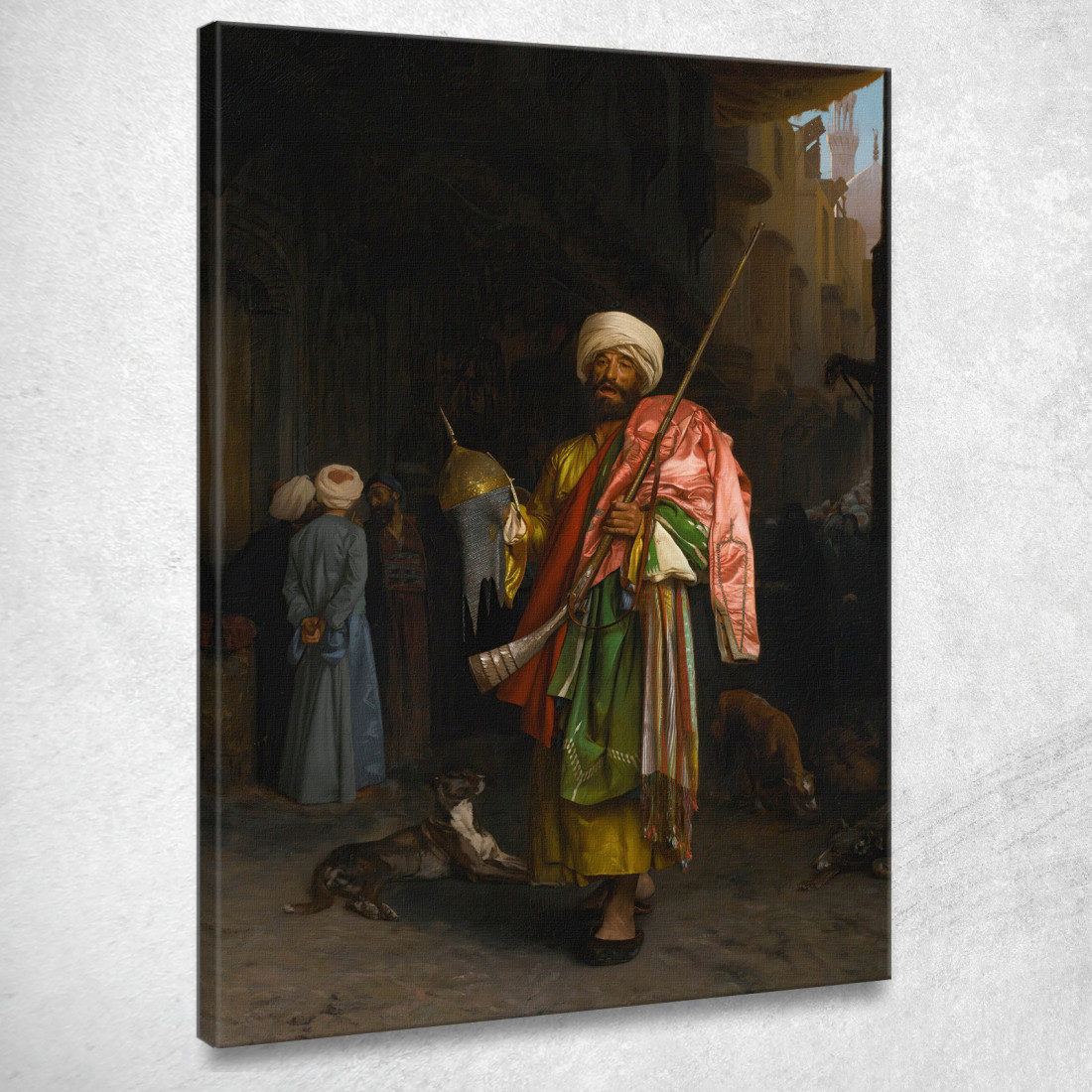 Mercante Di Strada Al Cairo Jean-Léon Gérôme jlg85 quadro stampato su tela Mercante Di Strada Al Cairo Jean-Léon Gérôme jlg85 quadro stampato su tela