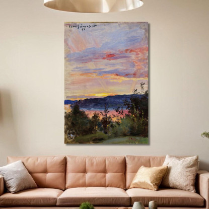 Atardecer Eero Järnefelt ejr35 cuadro en lienzo