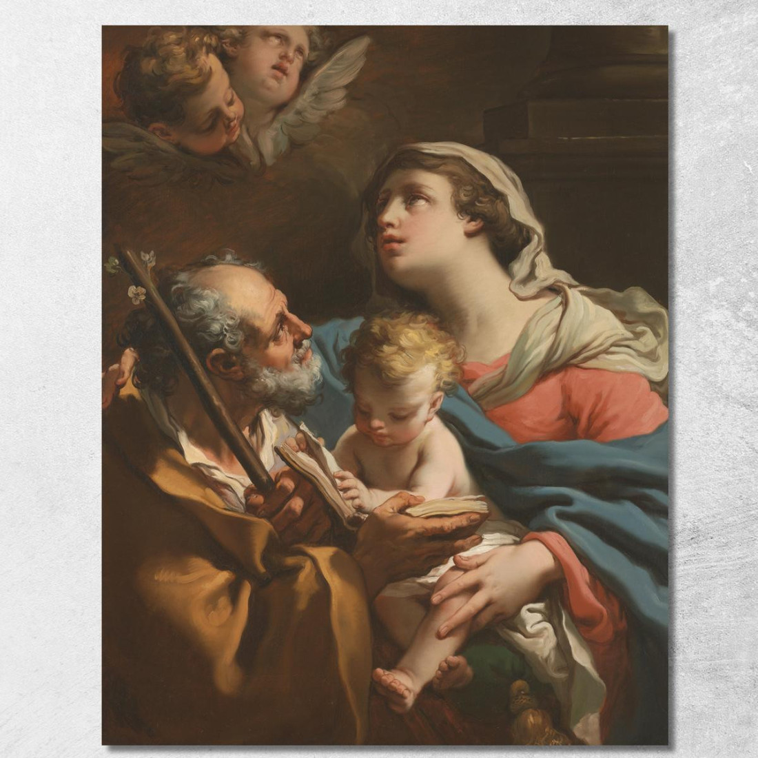 La Sacra Famiglia 2 Gaetano Gandolfi ggn12 quadro stampato su tela La Sacra Famiglia 2 Gaetano Gandolfi ggn12 quadro stampato su tela