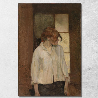 A Montrouge Rosa La Rouge Henri de Toulouse-Lautrec htl9 quadro stampato su tela