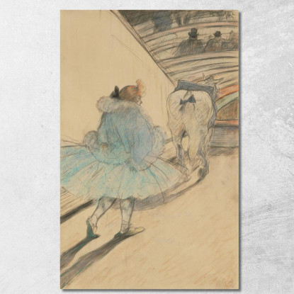 Al Circo - Entrata In Pista Henri de Toulouse-Lautrec htl18 quadro stampato su tela