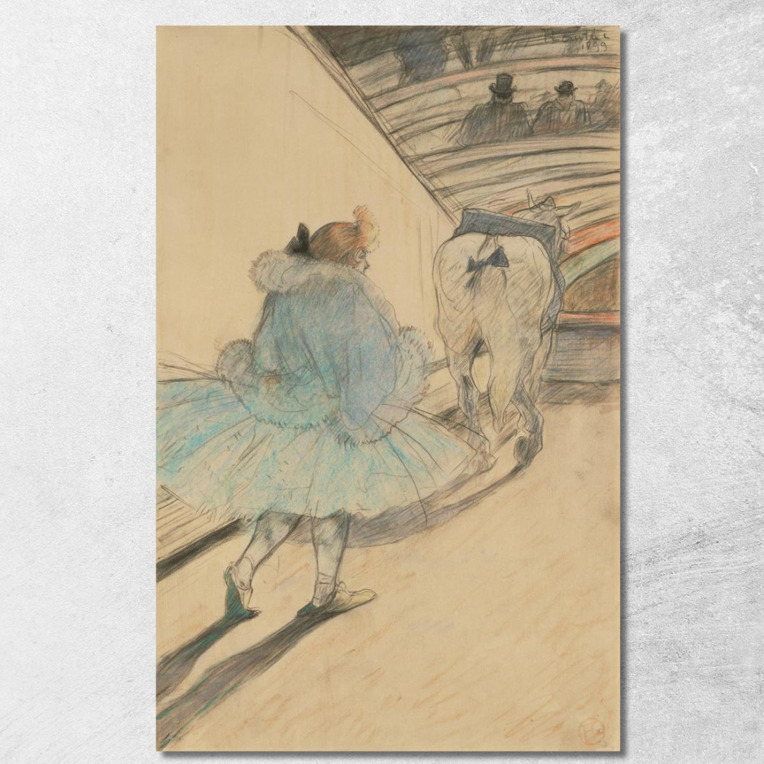 Al Circo - Entrata In Pista Henri de Toulouse-Lautrec htl18 quadro stampato su tela Al Circo - Entrata In Pista Henri de Toulouse-Lautrec htl18 quadro stampato su tela