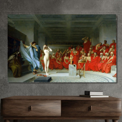 Frine Svelata Davanti All'Areopago Jean-Léon Gérôme jlg93 quadro stampato su tela