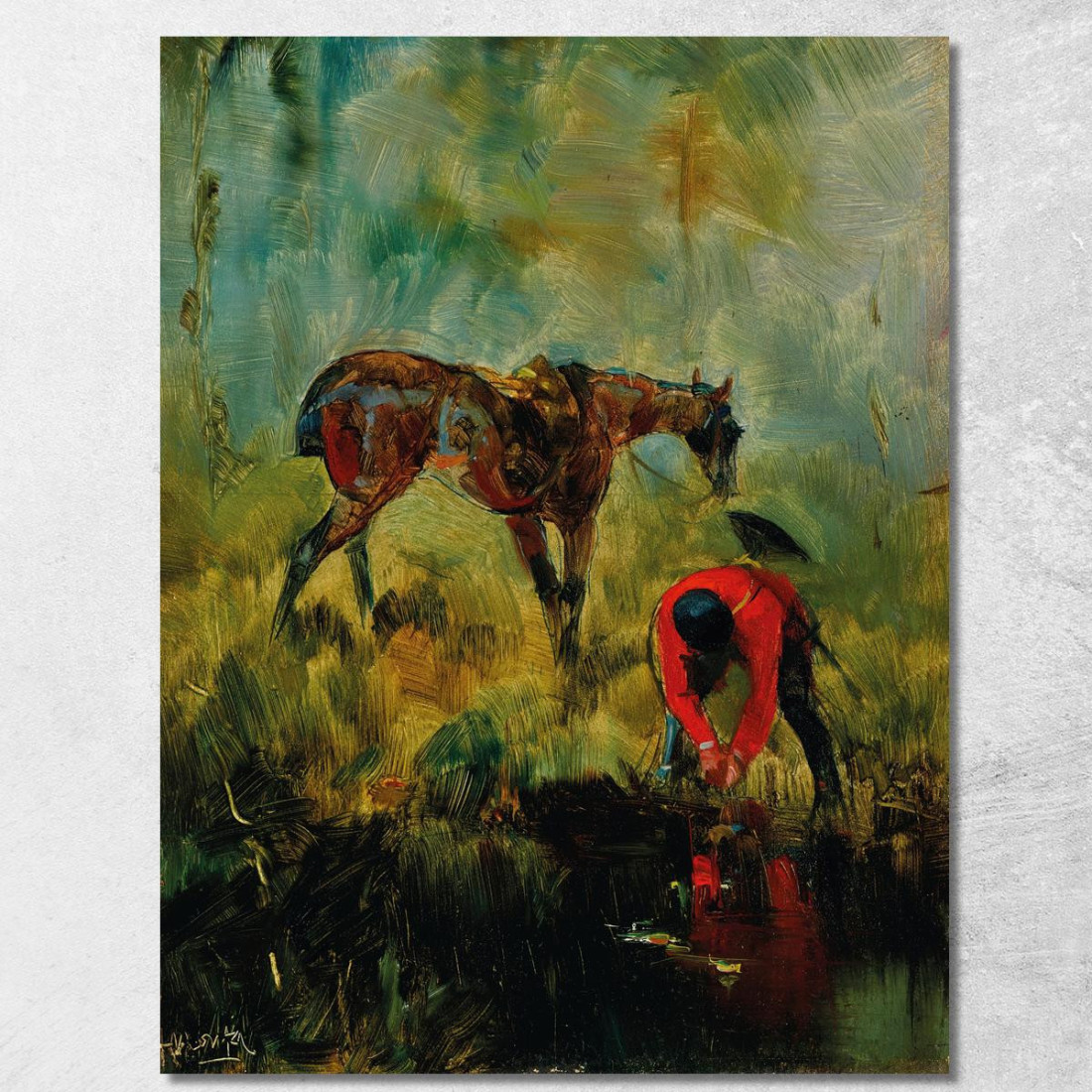 Cavallo Da Caccia Alla Volpe Henri de Toulouse-Lautrec htl28 quadro stampato su tela Cavallo Da Caccia Alla Volpe Henri de Toulouse-Lautrec htl28 quadro stampato su tela
