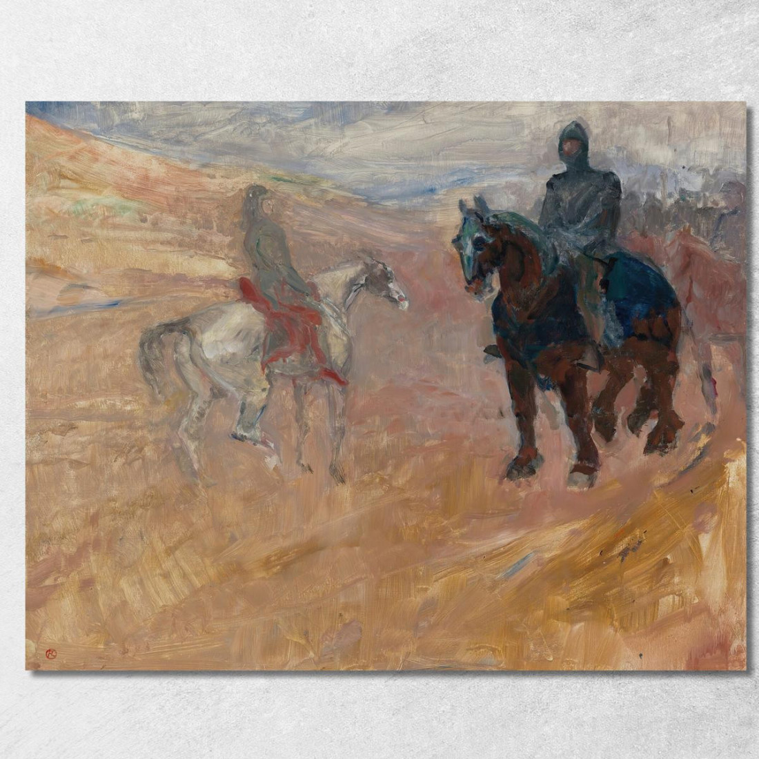 Due Cavalieri In Armatura Henri de Toulouse-Lautrec htl31 quadro stampato su tela Due Cavalieri In Armatura Henri de Toulouse-Lautrec htl31 quadro stampato su tela