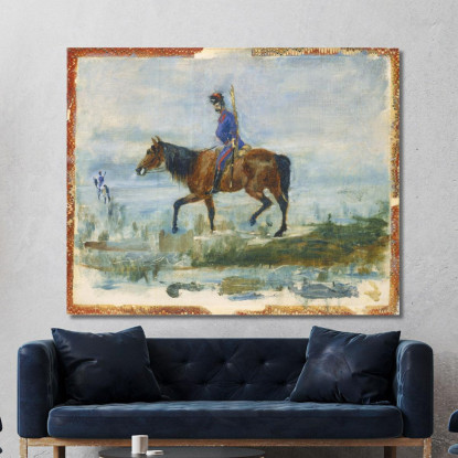 Ussari Henri de Toulouse-Lautrec htl43 quadro stampato su tela