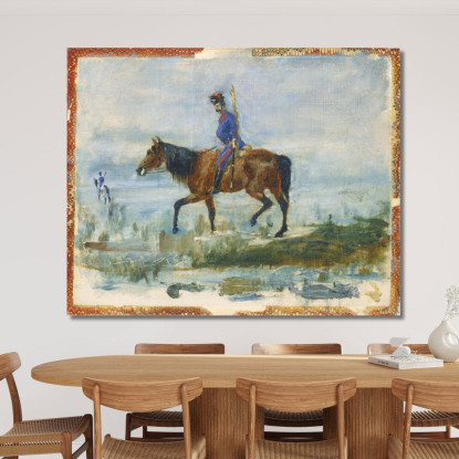 Ussari Henri de Toulouse-Lautrec htl43 quadro stampato su tela