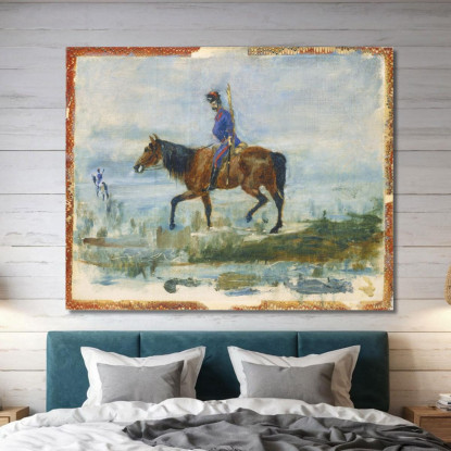 Ussari Henri de Toulouse-Lautrec htl43 quadro stampato su tela