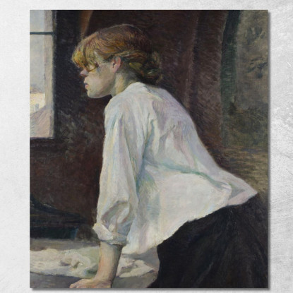 La Lavandaia Henri de Toulouse-Lautrec htl49 quadro stampato su tela