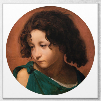 Ritratto Di Un Bambino Jean-Léon Gérôme jlg97 quadro stampato su tela