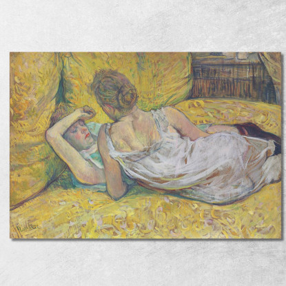 L'Abbandono - Le Due Amiche Henri de Toulouse-Lautrec htl61 quadro stampato su tela