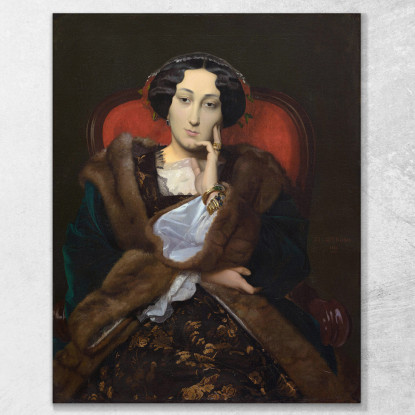 Ritratto Di Una Donna Jean-Léon Gérôme jlg98 quadro stampato su tela