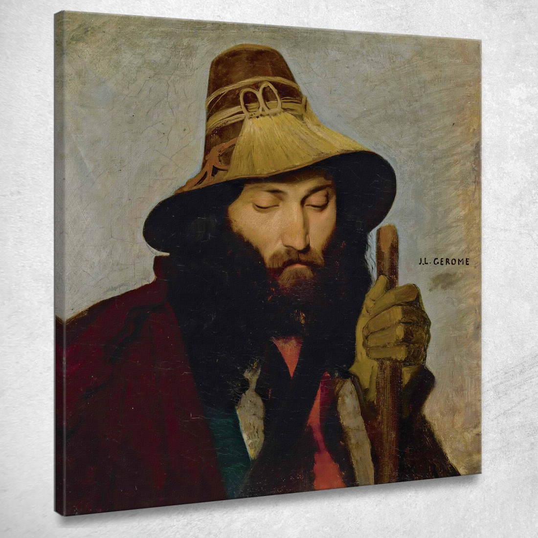 Ritratto Di Un Uomo Italiano Jean-Léon Gérôme jlg99 quadro stampato su tela Ritratto Di Un Uomo Italiano Jean-Léon Gérôme jlg99 quadro stampato su tela